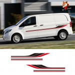 Universal Vinyl Decals Motorhome Stripes Camper Van Graphics Stickers For Mercedes Vito Ford Transit Renault Kang